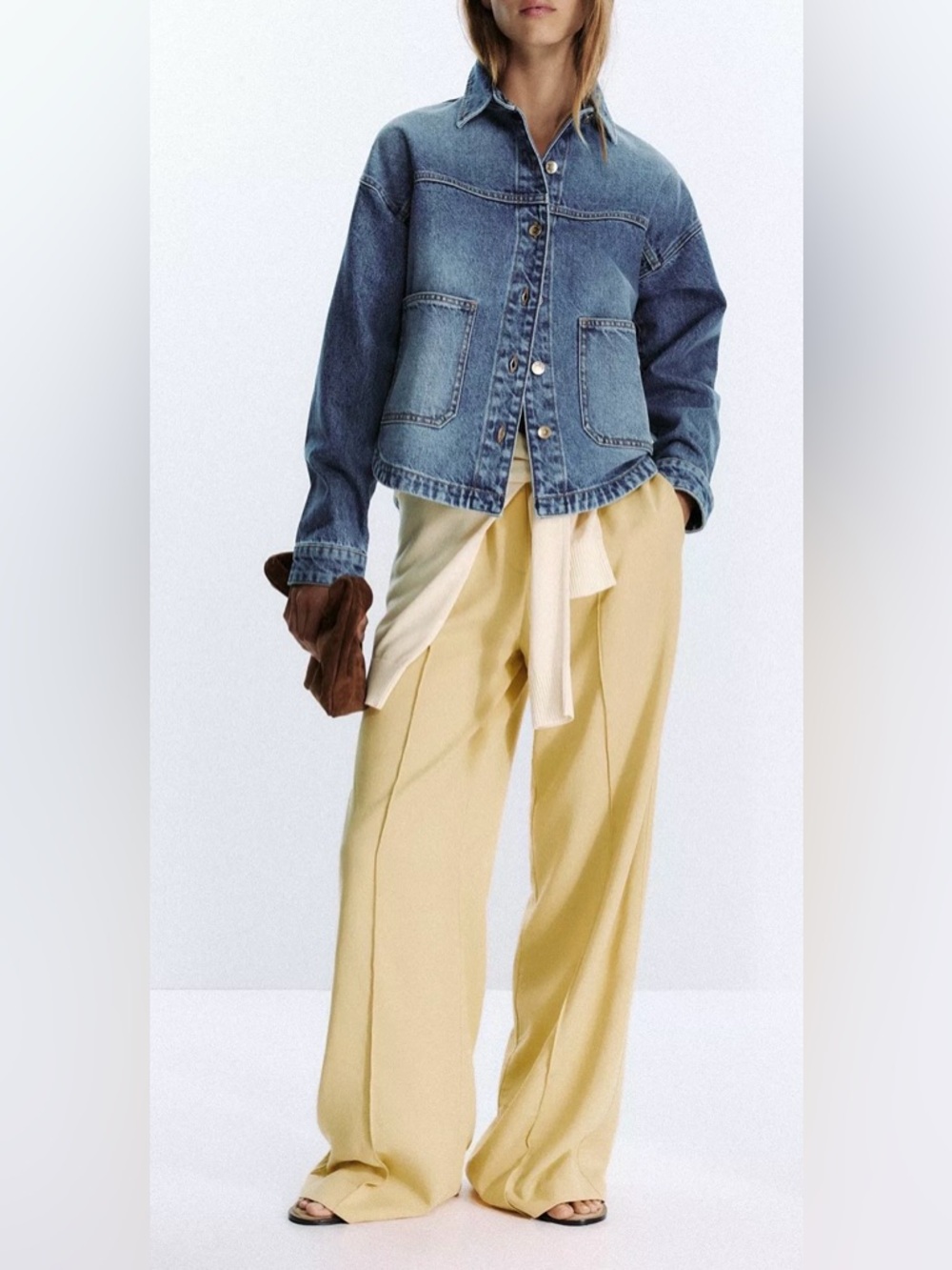 ZARA WIDE LEG SEAM PANTS
NWT color: Yellow * Size: L